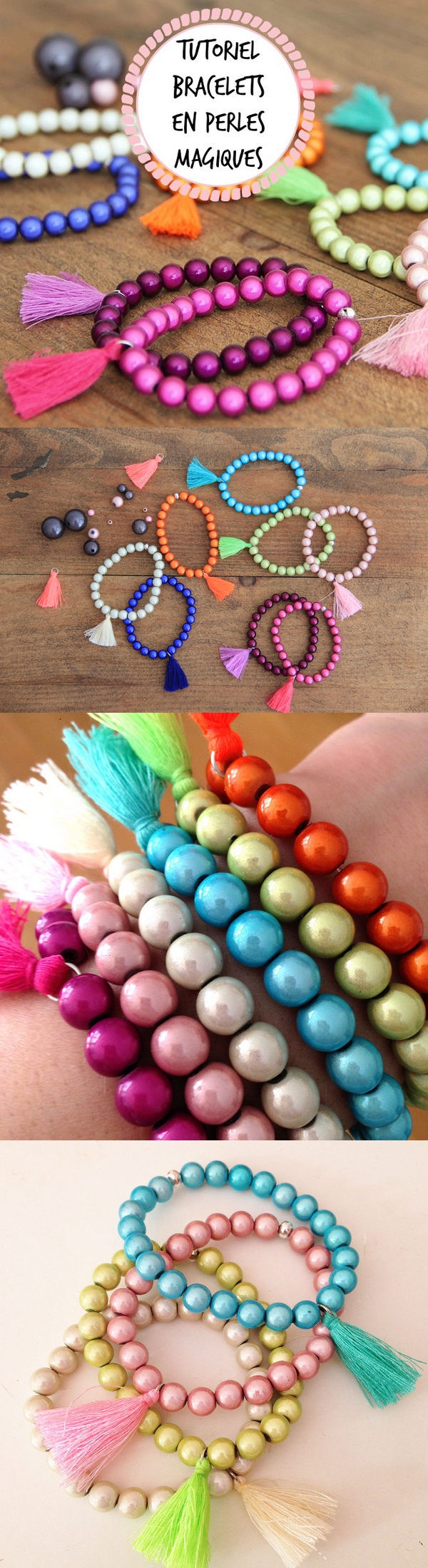 tuto jolis bracelets faciles en perles magiques pinterest